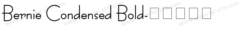 Bernie Condensed Bold字体转换